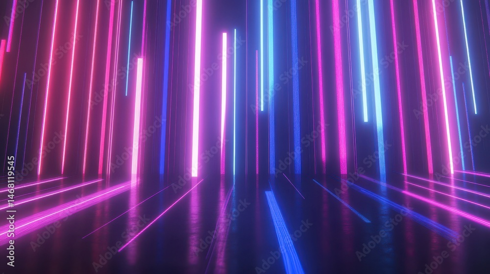 Vertical Lines Background: Neon Laser Stripes in Ultrachrome Glow for Cyber Tech Aesthetic Vertical Lines Background: Neon Laser Stripes in Ultrachrome Glow for Cyber Tech Aesthetic