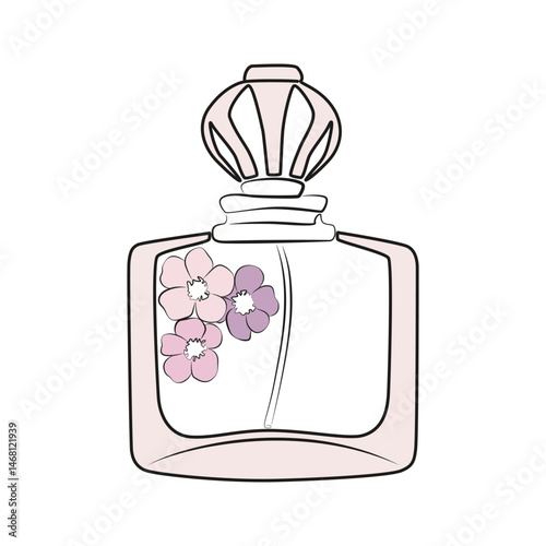 aroma, art, design, drawing, glamour, cosmetic, female, femininity, fashion, element, freshness, beautiful, bottle, brand, cologne, fragrance, glass, hand drawn, sketch design, scent, floral, editable