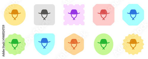 Editable brim hat vector icon. Outdoor, fashion, headwear. Part of a big icon set family. Perfect for web and app interfaces, presentations, infographics, etc