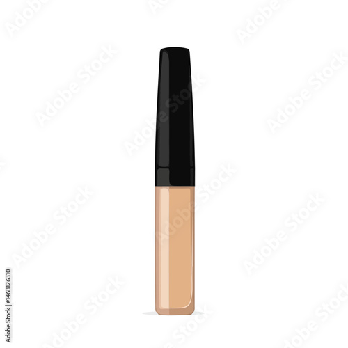 2D flat vector illustration of Concealer, isolated on a white background.