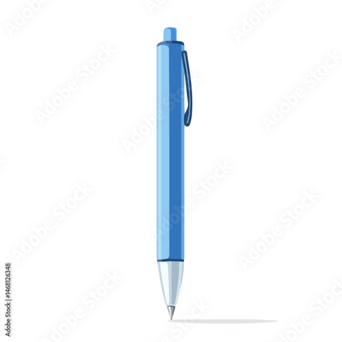 2D flat vector illustration of Pen, isolated on a white background.