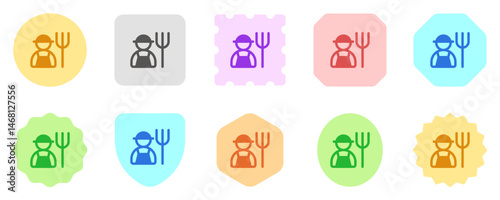Editable farmer vector icon. People, person, profession. Part of a big icon set family. Perfect for web and app interfaces, presentations, infographics, etc