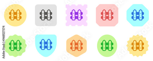 Editable wooden fence vector icon. Building, structure, infrastructure. Part of a big icon set family. Perfect for web and app interfaces, presentations, infographics, etc