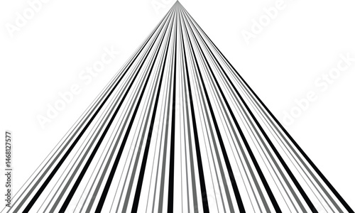 abstract black grey big small triangular line pattern art.