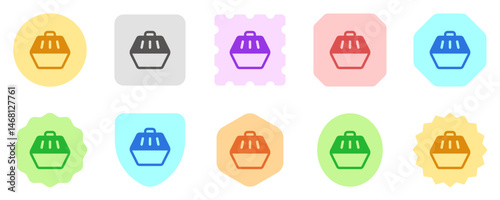 Editable pet kennel, carriervector icon. Veterinary, animal, pet care, pet shop. Part of a big icon set family. Perfect for business, web and app interfaces, presentations, infographics, etc
