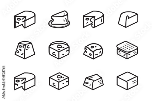 Cottage Cheese Minimalist Line Illustration