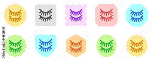 Editable fake eyelashes vector icon. Cosmetics, makeup, skincare, beauty. Part of a big icon set family. Perfect for web and app interfaces, presentations, infographics, etc