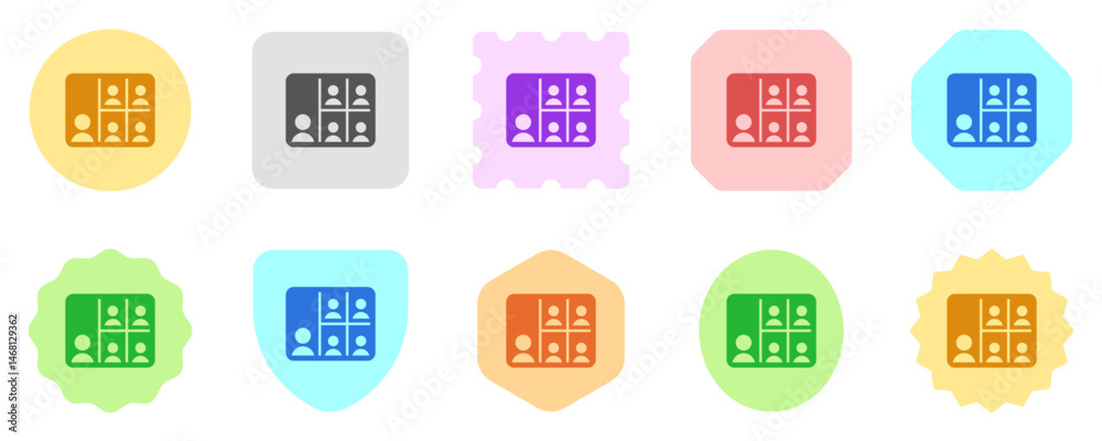 Editable webinar, video converence vector icon. Online learning, course, tutorial. Part of a big icon set family. Perfect for web and app interfaces, presentations, infographics, etc Editable webinar, video converence vector icon. Online learning, course, tutorial. Part of a big icon set family. Perfect for web and app interfaces, presentations, infographics, etc