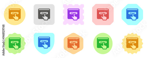 Editable press button vector icon. Part of a big icon set family. Perfect for web and app interfaces, presentations, infographics, etc