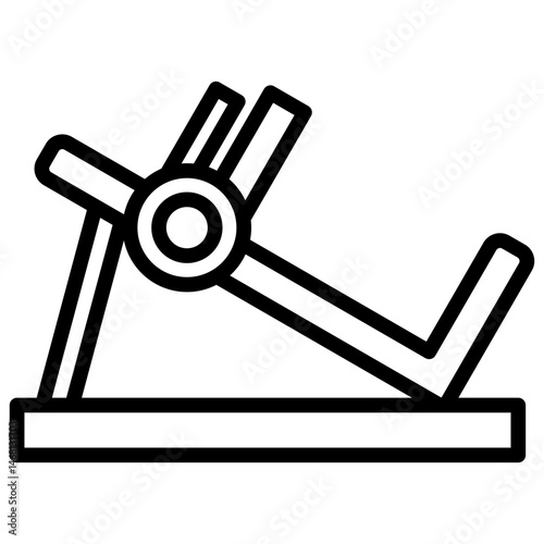 Leg Press Machine Icon