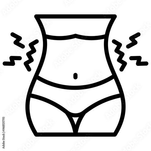 Belly Vibration Slimming Icon