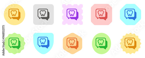 Editable dentist consultation vector icon. Dentistry, healthcare, medical. Part of a big icon set family. Perfect for web and app interfaces, presentations, infographics, etc
