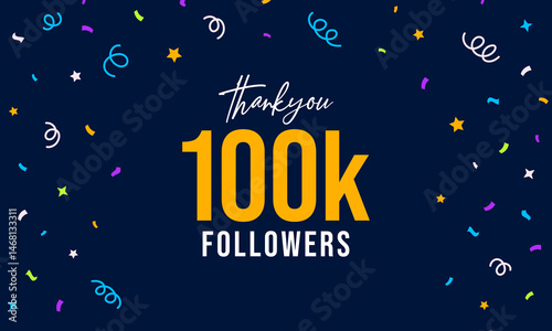100K Followers Celebration – Thank You Post Design