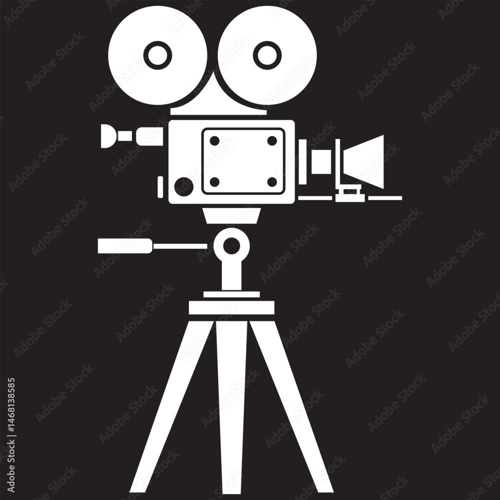 Obraz premium Video Camera icon on transparent background