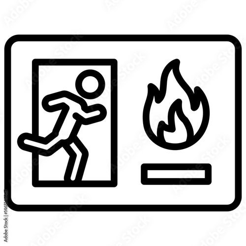 Fire Escape Plan Icon