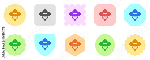 Editable sun hat vector icon. Part of a big icon set family. Perfect for web and app interfaces, presentations, infographics, etc