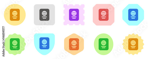 Editable passport vector icon. Part of a big icon set family. Perfect for web and app interfaces, presentations, infographics, etc