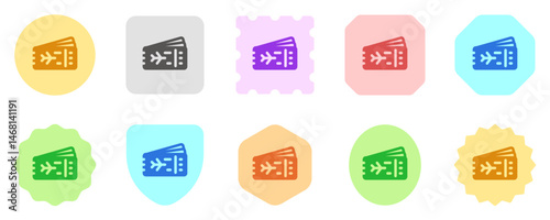 Editable plane ticket, boarding pass vector icon. Part of a big icon set family. Perfect for web and app interfaces, presentations, infographics, etc
