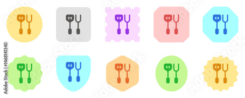 Editable spatula, bbq fork vector icon. Part of a big icon set family. Perfect for web and app interfaces, presentations, infographics, etc