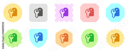 Editable room key vector icon. Part of a big icon set family. Perfect for web and app interfaces, presentations, infographics, etc