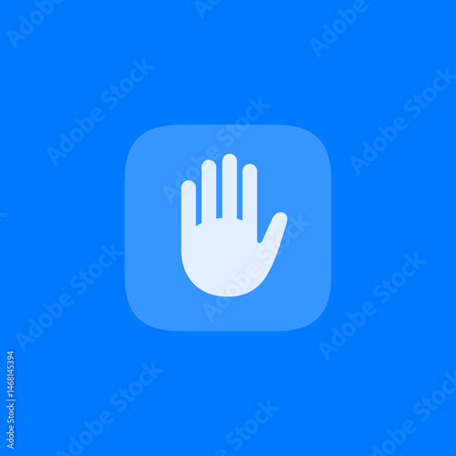 Filled Hand Raised App Icon