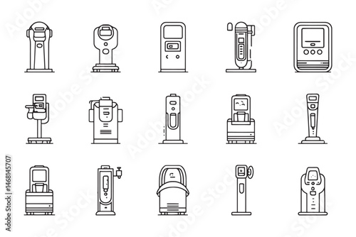 Cryotherapy Machine Minimal Icon Art