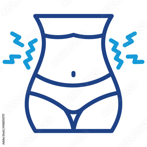 Belly Vibration Slimming Icon