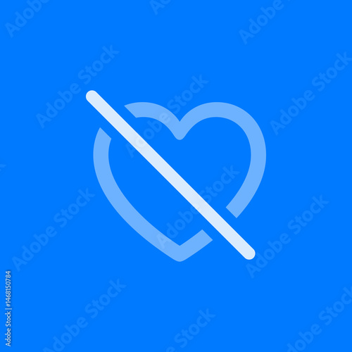 Heart Disabled Outline Icon