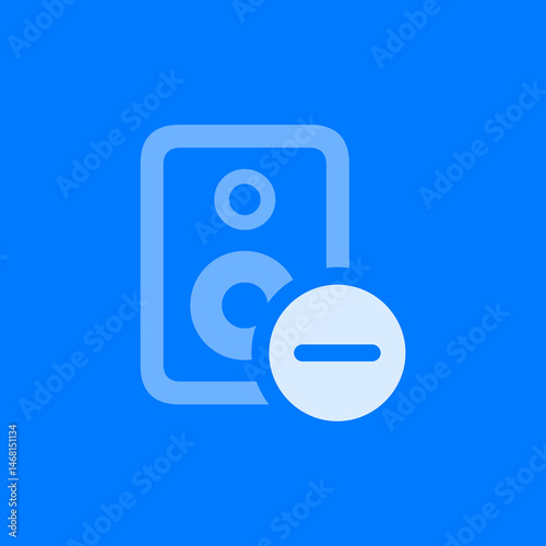 Speaker Remove Outline Icon