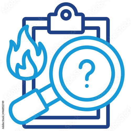 Fire Incident Investigation Icon