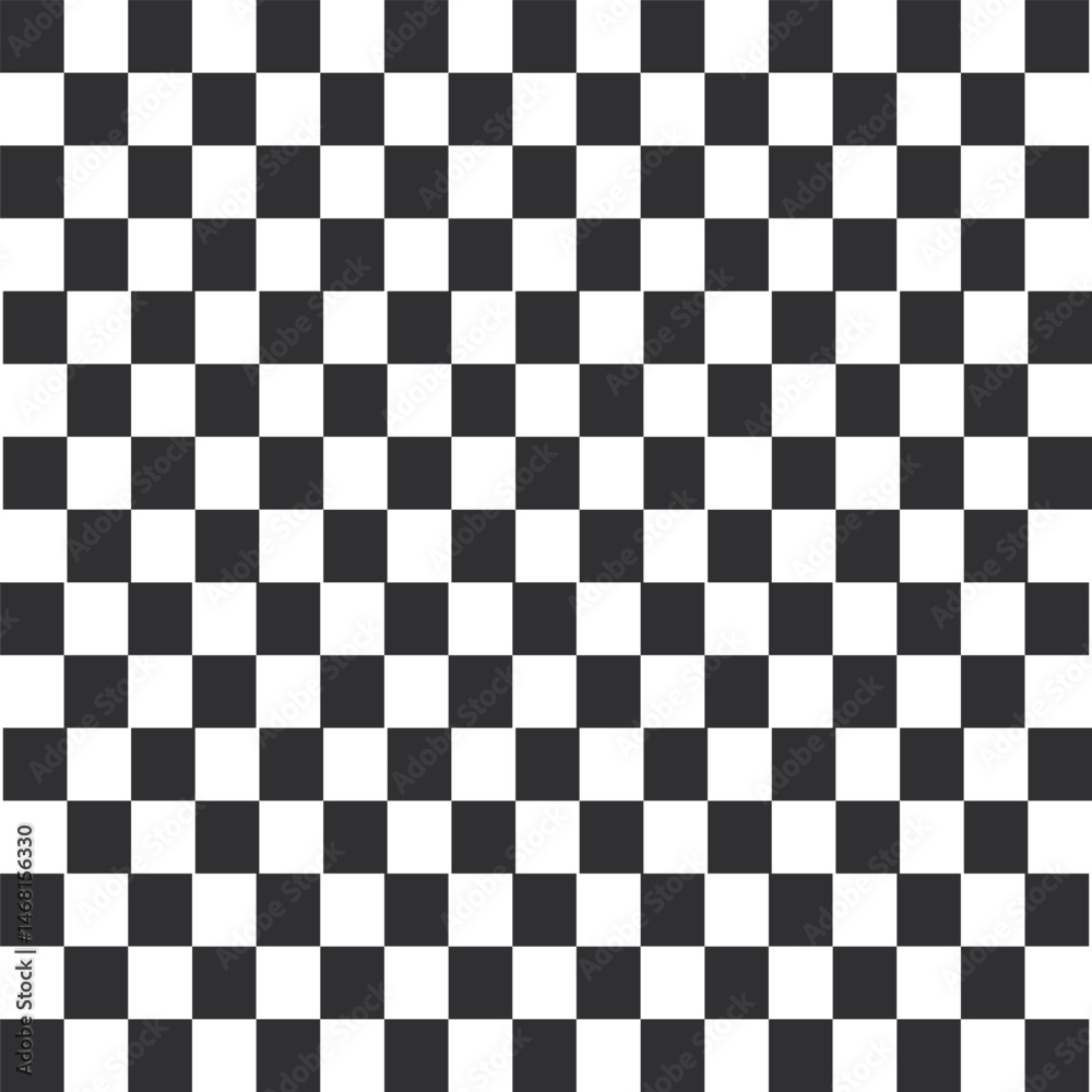 Fototapeta premium Black and white chess board, chess board vector design.