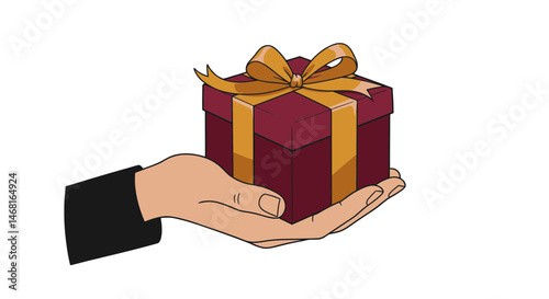 hand holding a gift