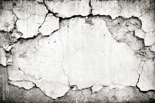 Weathered, Cracked Wall