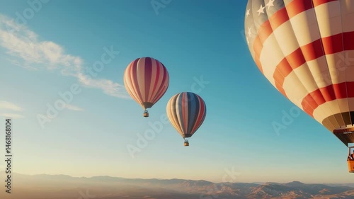 The Spectacular Hot Air Balloons Grace the Serene Sky with Vibrant Colors and Beauty