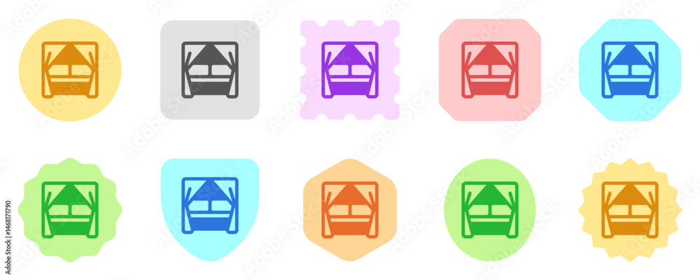 Editable canopy bed vector icon. Part of a big icon set family. Perfect for web and app interfaces, presentations, infographics, etc Editable canopy bed vector icon. Part of a big icon set family. Perfect for web and app interfaces, presentations, infographics, etc