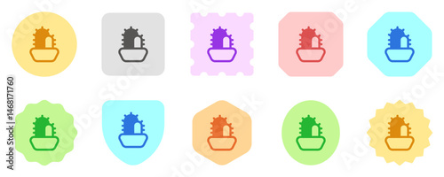 Editable cactus, indoor plant vector icon. Part of a big icon set family. Perfect for web and app interfaces, presentations, infographics, etc
