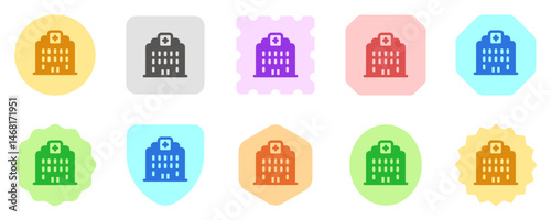Editable hospital, clinic vector icon. Part of a big icon set family. Perfect for web and app interfaces, presentations, infographics, etc