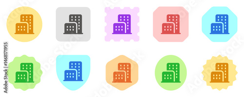 Editable office building, hotel, apartment, real estate, vector icon. Part of a big icon set family. Perfect for web and app interfaces, presentations, infographics, etc