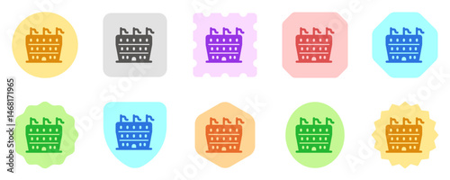 Editable stadium, coliseum, amphitheater vector icon. Part of a big icon set family. Perfect for web and app interfaces, presentations, infographics, etc