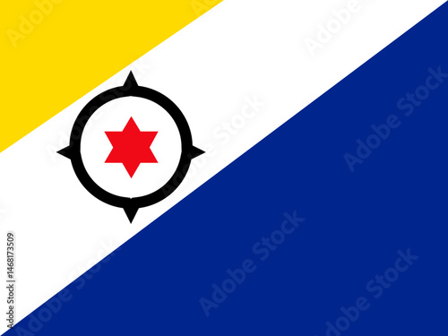 Flag of BO - Bonaire