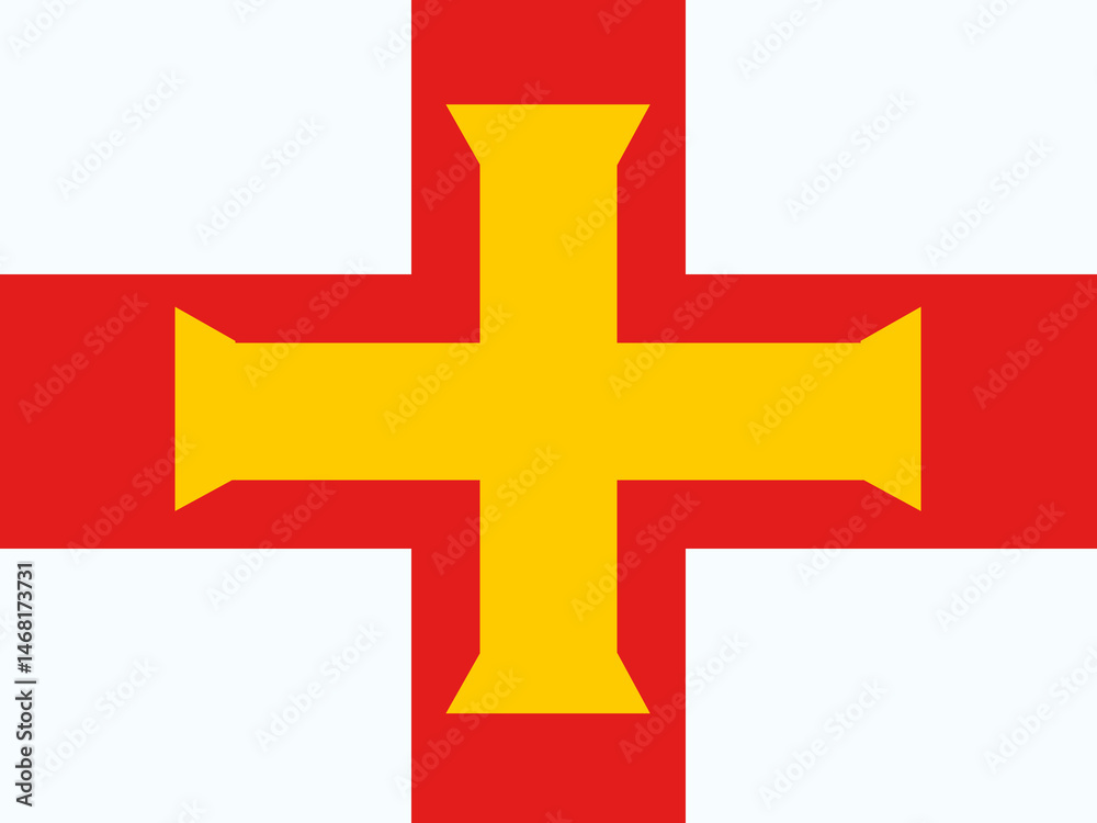 Obraz premium Flag of Guernsey