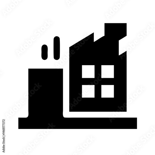 Icon of a damaged building to signify destruction or disrepair