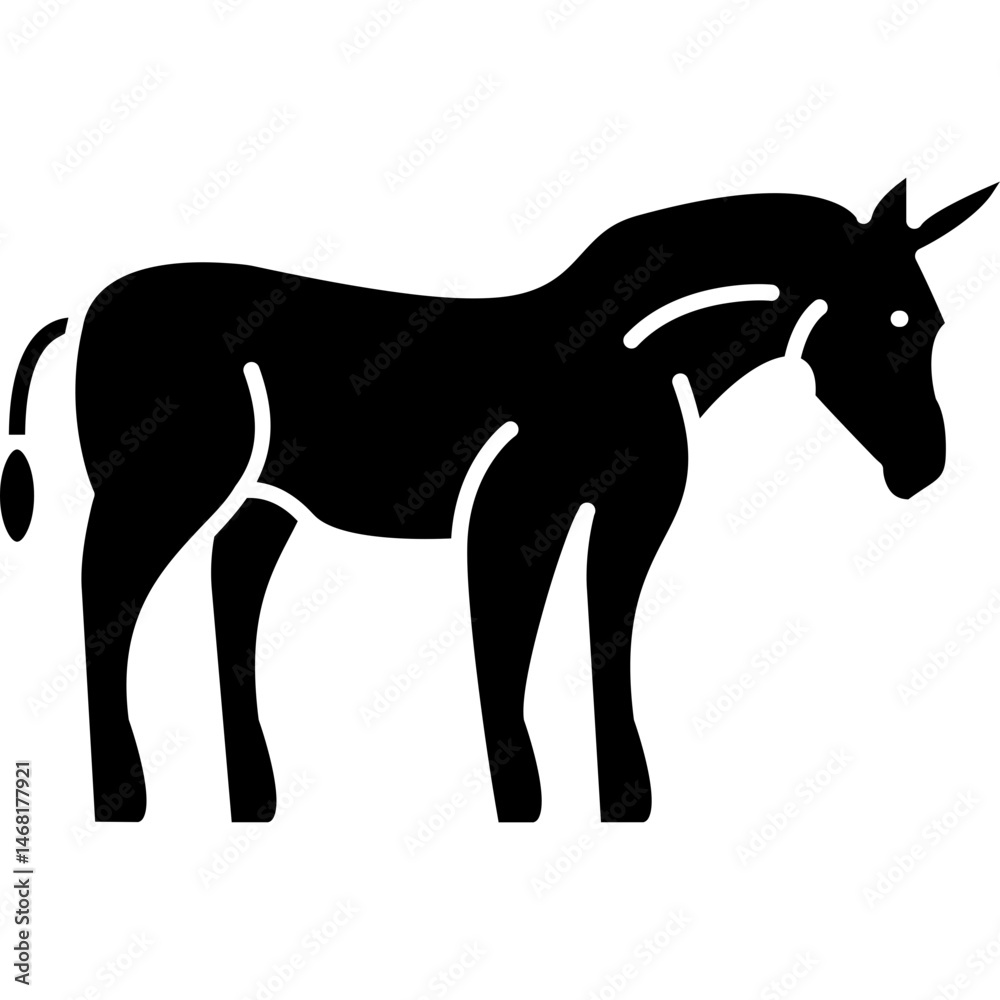 Obraz premium Donkey Icon