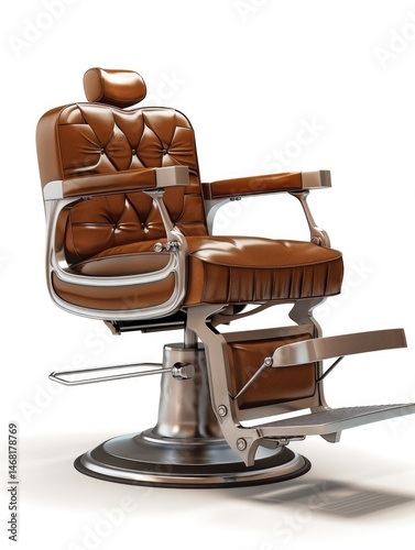 barbershop barber chair equipment background with modern and classic concept Generate AI