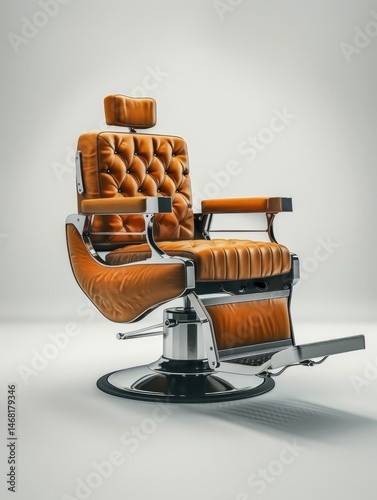 barbershop barber chair equipment background with modern and classic concept Generate AI