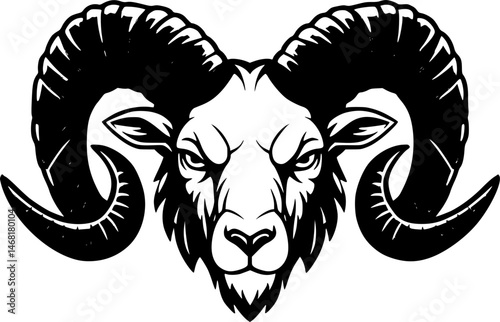 ram black silhouette logo svg vector, ram icon illustration.
