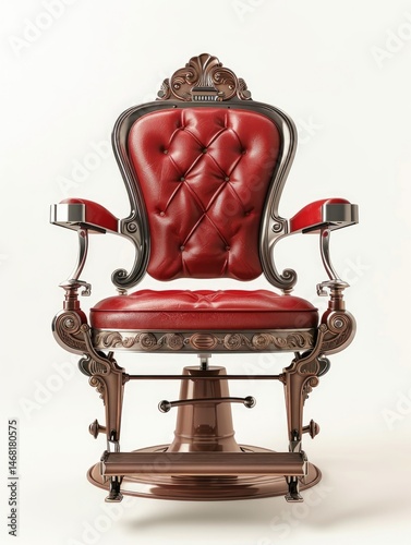 barbershop barber chair equipment background with modern and classic concept Generate AI