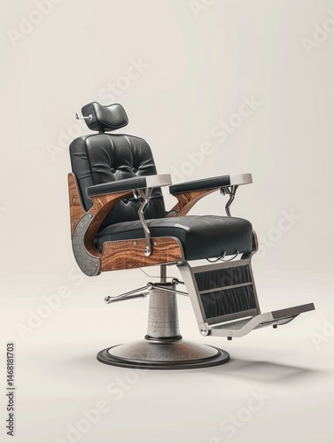 barbershop barber chair equipment background with modern and classic concept Generate AI