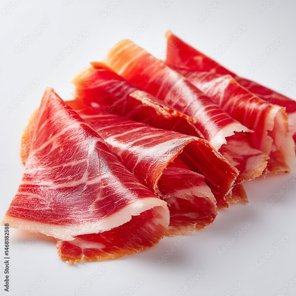 jambon sec en fine tranche - IA Generated