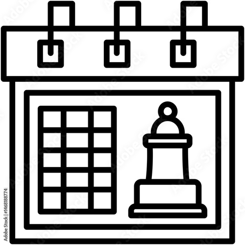Chess Calendar Icon